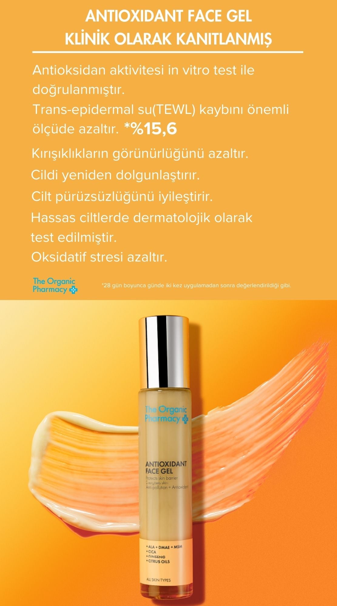 Pro Antıoxıdant Face Gel - Antiokisdan Etkili Yüz Jeli 35Ml