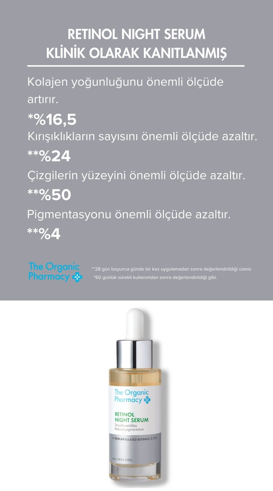RETINOL NIGHT SERUM - YENİLEYİCİ GECE SERUMU 30ML