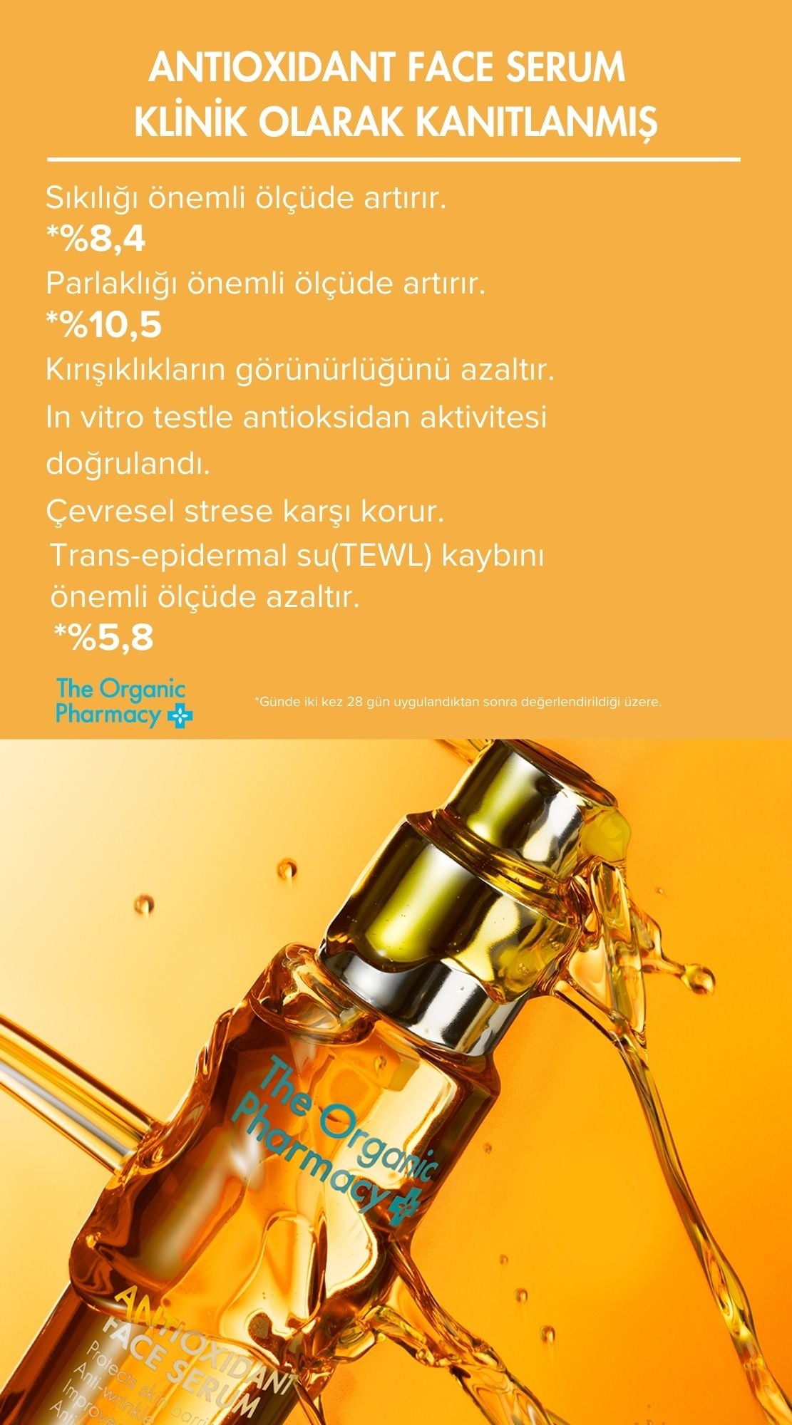 PRO ANTIOXIDANT FACE SERUM - ANTİOKSDAN ETKİLİ YÜZ BAKIM SERUMU 30ML