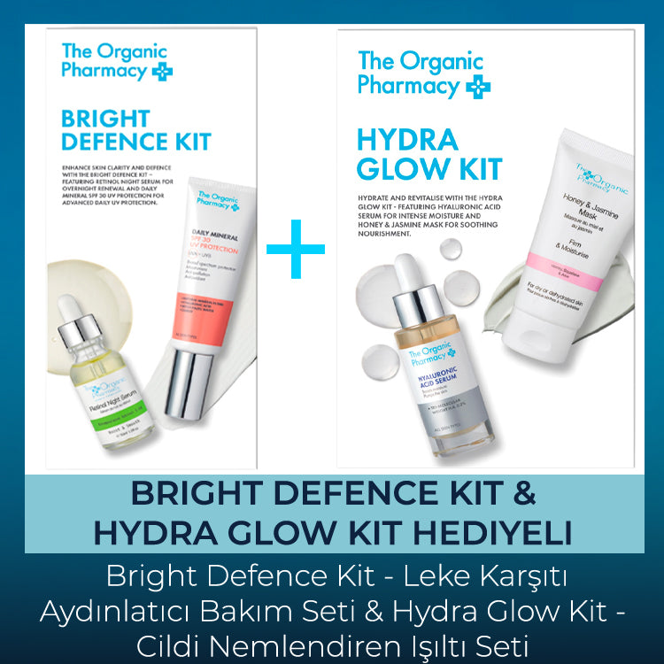 The Organic Pharmacy Bright Defence Kit
The Organic Pharmacy Retinol Night Serum 30ml
The Organic Pharmacy Daily Mineral SPF 30 Güneş Kremi 40ml
The Organic Pharmacy Retinol Night Serum 30ml
Retinol içeren yenileyici gece serumudur.
%94,3 organik, %98,9 doğal içeriklidir.
%2 Enkapsüle Retinol ile düşük tahriş riski sunar.
İnce çizgi ve ton eşitsizliği görünümünü azaltmaya yardımcı olur.
Gözenek görünümünü azaltmaya ve cildi yatıştırmaya destek olur.
Gece kullanımına uygundur. Geceleri temiz cilde uygulay