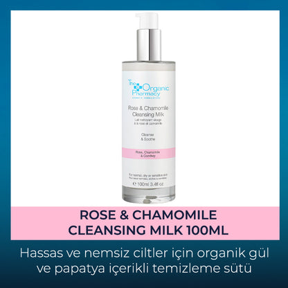 Rose &amp; Chamomile Cleansing Milk - Yüz Temizleme Sütü 100Ml