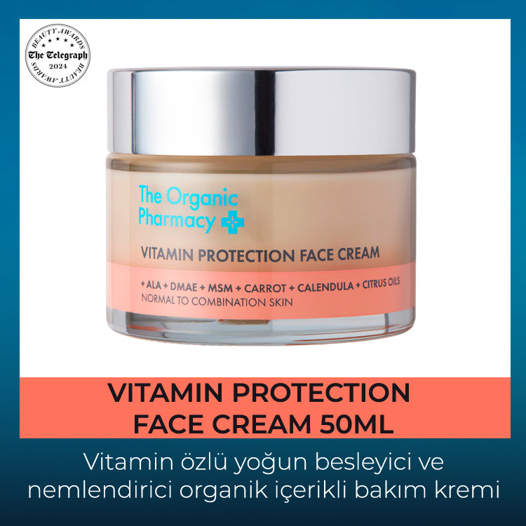 VITAMIN PROTECTION FACE CREAM - VİTAMİN ÖZLÜ NEMLENDİRİCİ BAKIM KREMİ 50ML