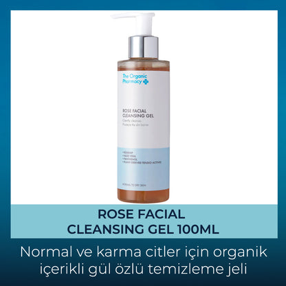 ROSE FACIAL CLEANSING GEL - GÜL ÖZLÜ YÜZ TEMİZLEME JELİ 100ML
