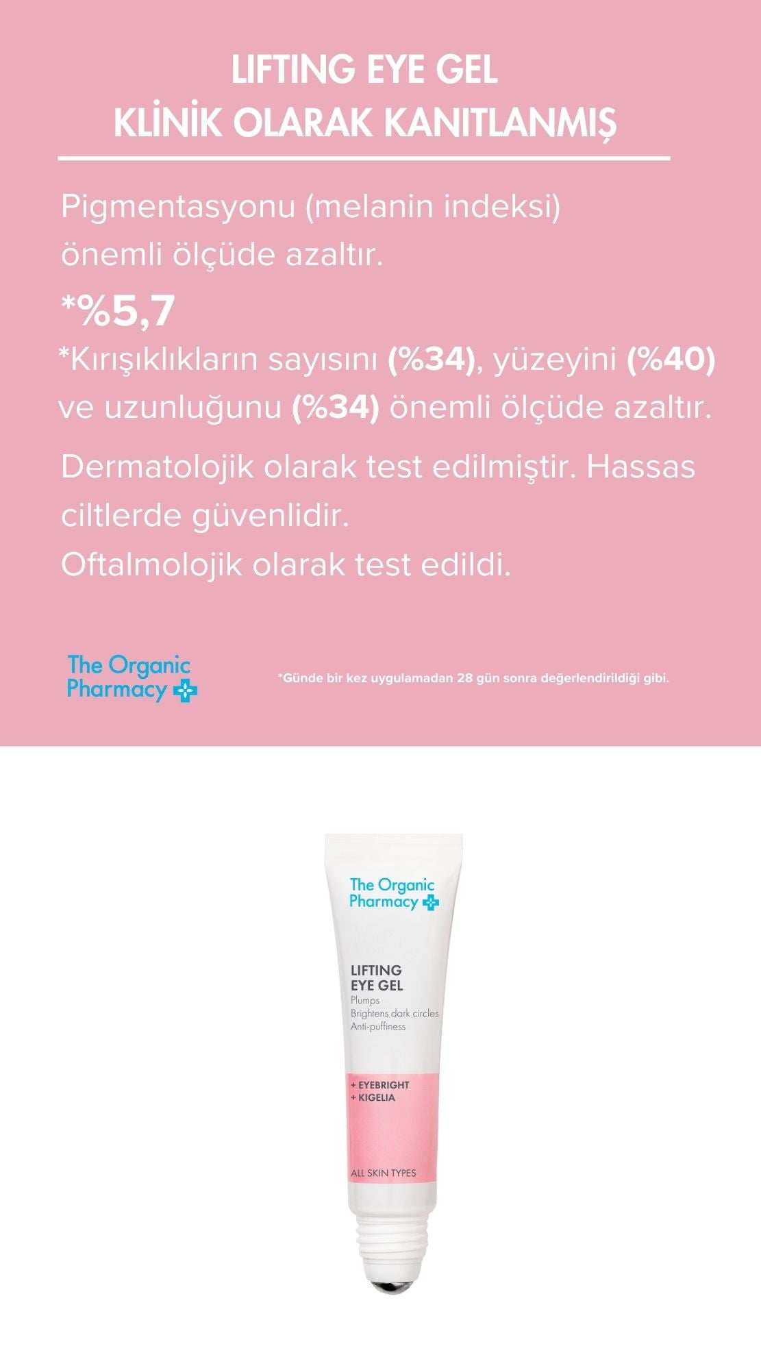 Lıftıng Eye Gel - Yaşlanma Karşıtı Göz Çevresi Bakım Jeli 15Ml